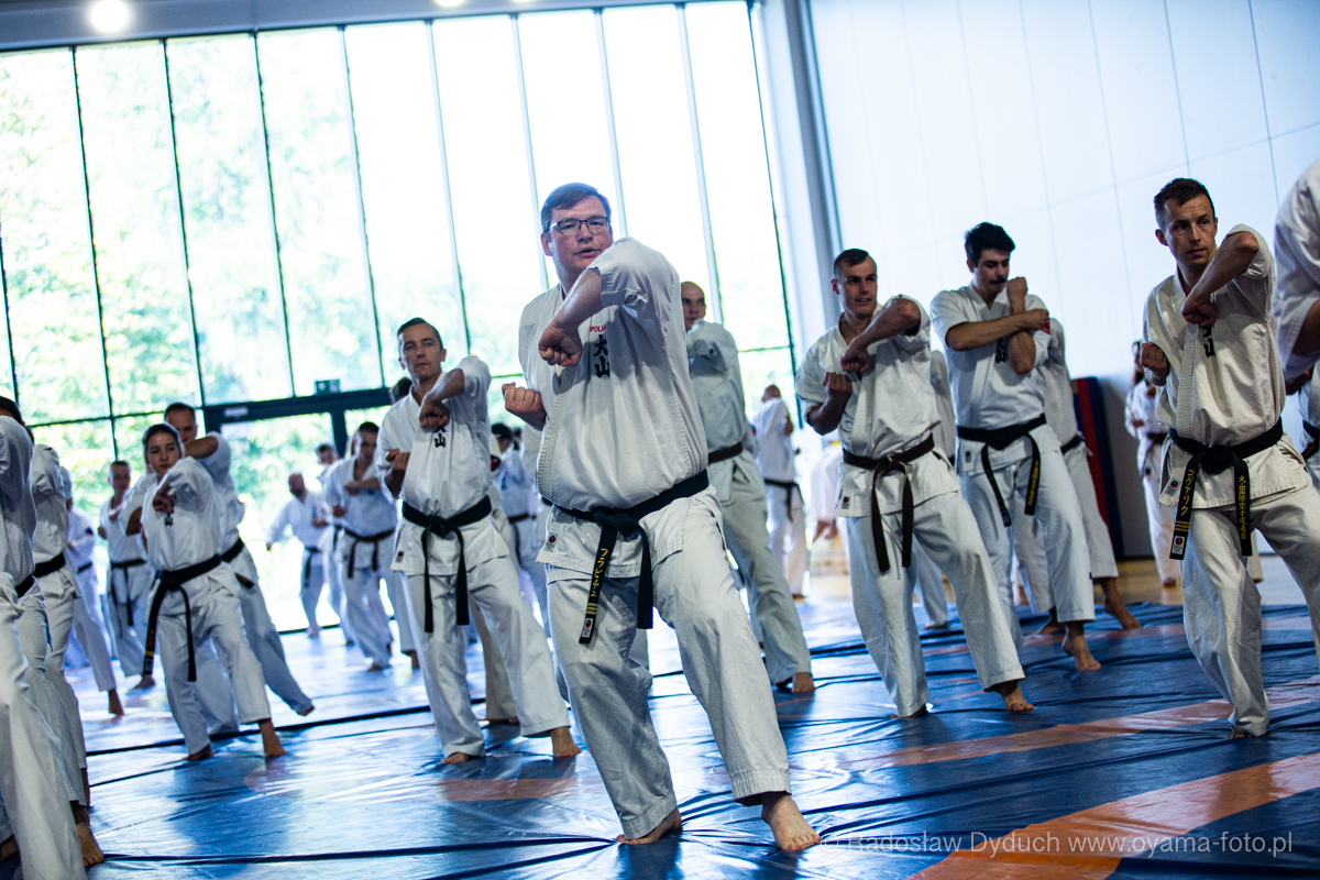 Sensei Adam podczas seminarium z Shigeru Oyama